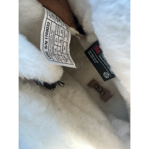 UGG ADIRONDACK MERIDIAN HIKER CHESTNUT LEATHER WOMEN'S BOOTS SIZE US 7 NEW - Picture 6 of 6